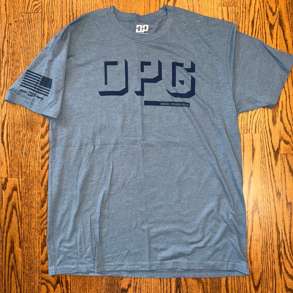 Diesel‎ Power Gear DPG Logo Graphic T-Shirt American Flag XL Blue
